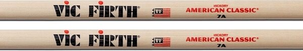 Vic Firth American Classic 7A Drumsticks, Wood Tip, Pair, view