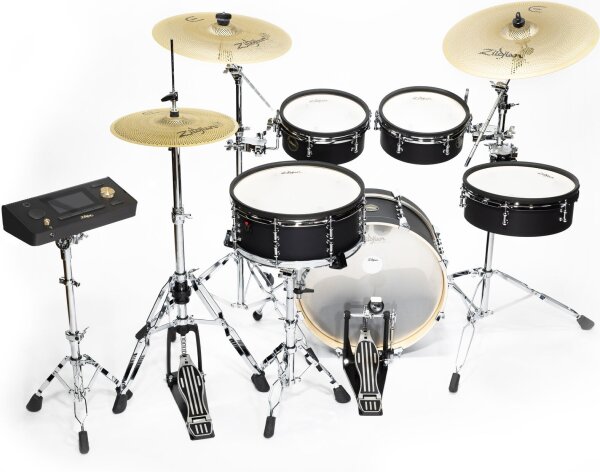 Zildjian ALCHEM-E Bronze EX 5-Piece Electronic Drums, New, Action Position Back