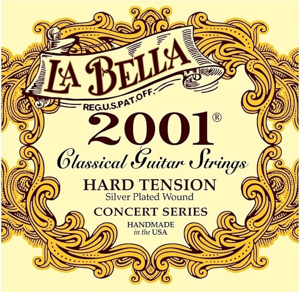 La Bella 2001 Hard Tension Classical Acoustic Guitar Strings, Main