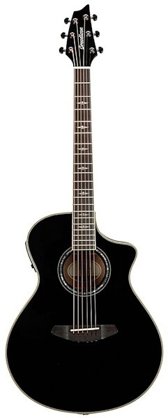 Breedlove 2015 Stage Dreadnought Acoustic-Electric Guitar (with Gig Bag), Black Magic