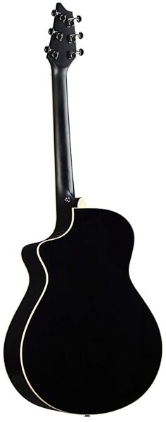 Breedlove Stage Concert Acoustic-Electric Guitar (with Gig Bag), Black Magic 3