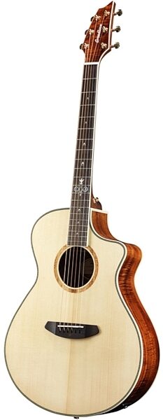 Breedlove Limited Edition Pursuit Concert 25th Anniversary Acoustic-Electric Guitar (with Gig Bag), Angle