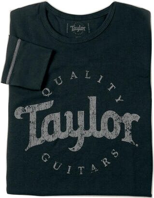 Taylor Aged Logo Long Sleeve Thermal Shirt, XXL, Action Position Back
