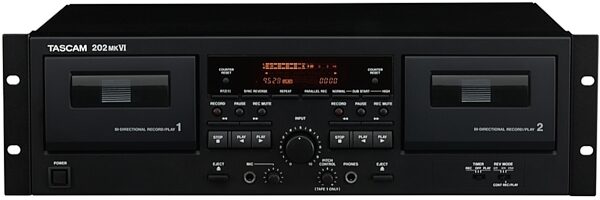 TASCAM 202mkVI Professional Dual Cassette Player, Main