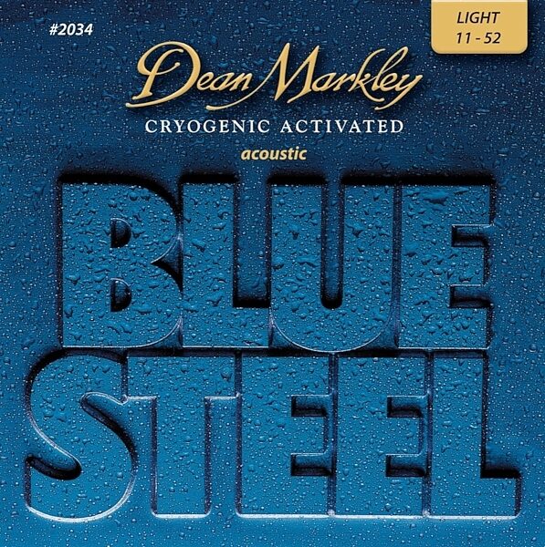 Dean Markley Blue Steel Acoustic Guitar Strings, 11-52, DM2034, Light, Light