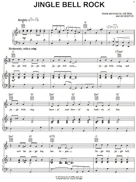 Jingle-Bell Rock - Piano/Vocal/Guitar, New, Main