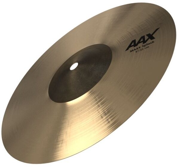 Sabian AAX MAX Splash V2 Cymbal, Natural Finish, 9 inch, Action Position Back