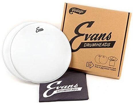 Evans Vintage G1 Drumhead Pack (with T-Shirt), Main