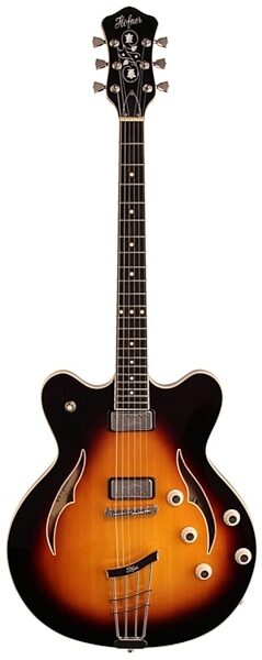 Hofner HVS-PSBO Verythin Special Electric Guitar (with Case), Main