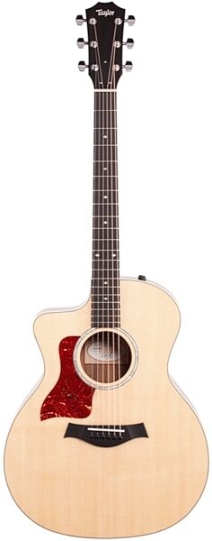 Taylor 214ce Deluxe Grand Auditorium Koa Acoustic-Electric Guitar, Left-Handed (with Case), Main