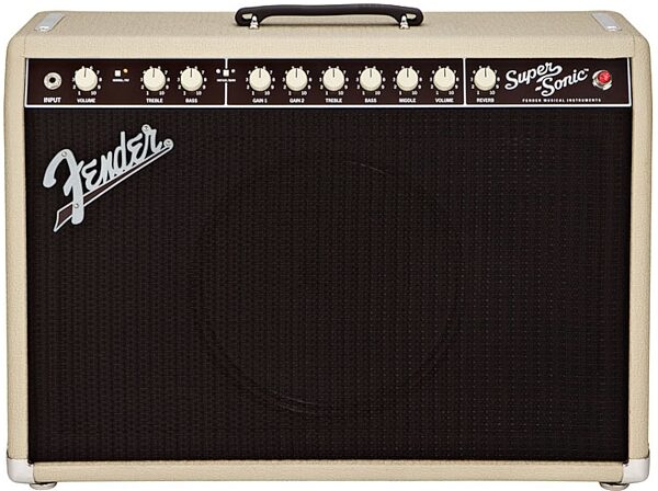 Fender Super-Sonic 22 Guitar Combo Amplifier (22 Watts, 1x12"), Blonde, Blonde