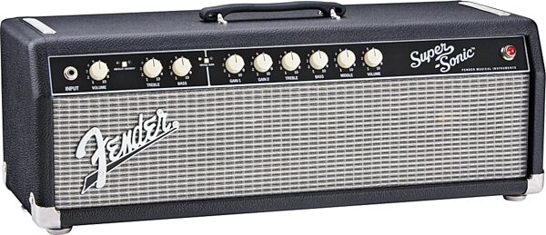 Fender Super-Sonic 60 Guitar Amplifier Head (60 Watts), Black Left