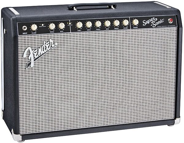Fender Super-Sonic 60 Guitar Combo Amplifier (60 Watts, 1x12"), Black - Left