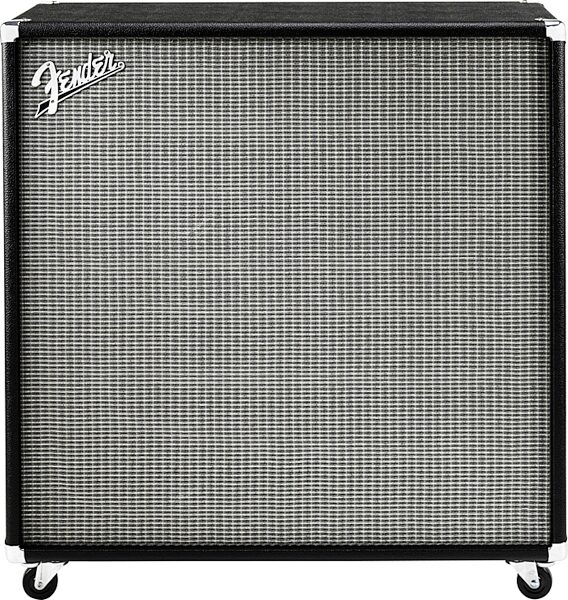 Fender Super-Sonic 100 412 Straight Speaker Cabinet (100 Watts, 4x12"), Black and Silver