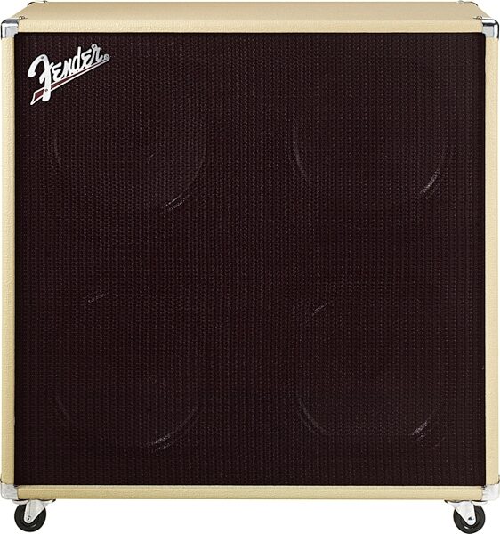 Fender Super-Sonic 100 412 Straight Speaker Cabinet (100 Watts, 4x12"), Blonde and Oxblood