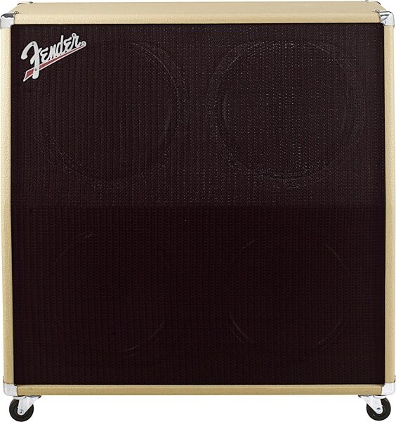 Fender Super-Sonic 100 412 Slant Guitar Speaker Cabinet (100 Watts, 4x12"), Blonde and Oxblood