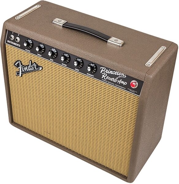 Fender Exclusive 65 Princeton Reverb Guitar Combo Amplifier, Top Down