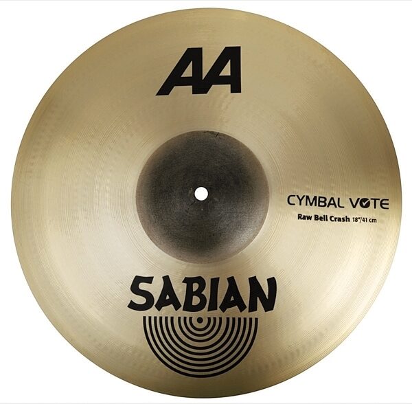 Sabian AA Raw Bell Crash Cymbal, 18 Inch