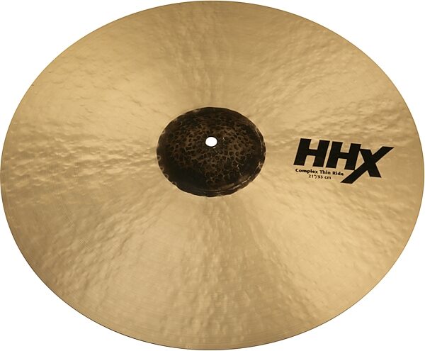 Sabian HHX Complex Thin Ride Cymbal, 21 inch, Angled Front