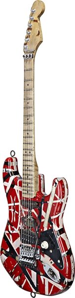 EVH Eddie Van Halen Frankenstein Replica Guitar, Front Angle Bottom