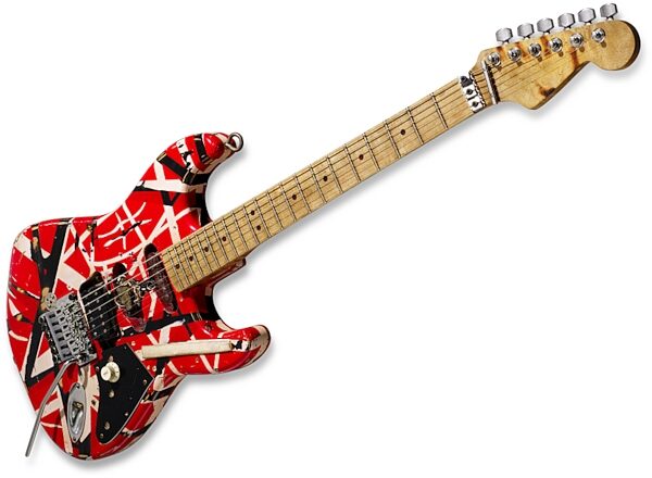 EVH Eddie Van Halen Frankenstein Replica Guitar, Full Angle 3