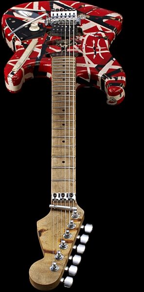 EVH Eddie Van Halen Frankenstein Replica Guitar, Full Angle 2