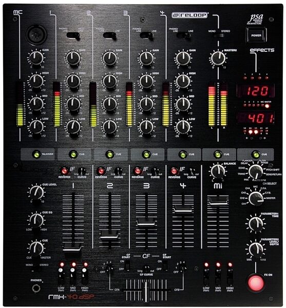 Reloop RMX-40 DSP DJ Mixer with DSP Effects, Main