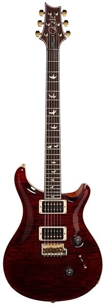 PRS Paul Reed Smith Custom 24 Wood Library Flame Top 30th Anniversary Electric Guitar, Red Tiger