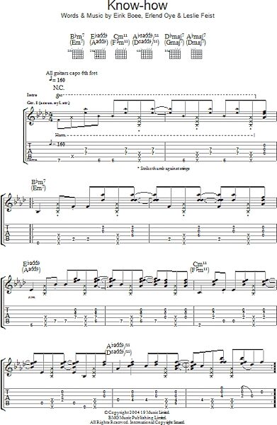 Know-How - Guitar TAB, New, Main