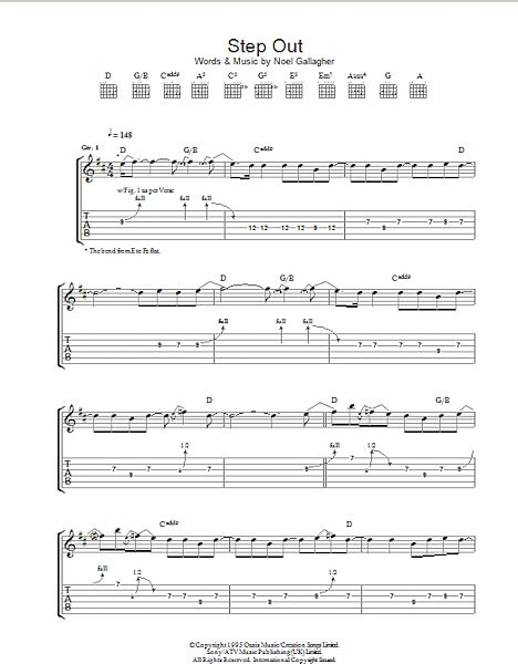 Step Out - Guitar TAB, New, Main