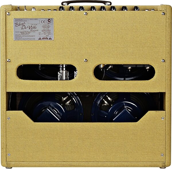 Fender Blues DeVille Reissue Guitar Combo Amplifier (60 Watts, 4x10 in.), Back