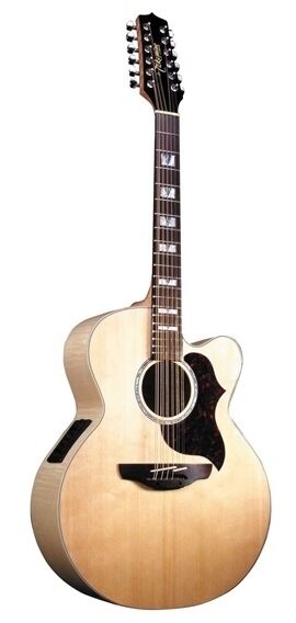 Takamine EG523SC-12 12-String Jumbo Cutaway Acoustic-Electric Guitar, Natural