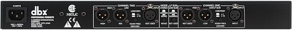 dbx 223XL Stereo 2-Way/Mono 3-Way Crossover, Rear