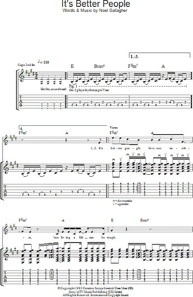 It's Better People - Guitar TAB, New, Main