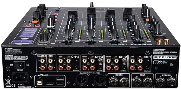 Reloop RMX-80 Digital DJ Mixer with Effects, Back