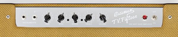 Fender Bassman TV Fifteen Tweed Bass Combo Amplifier (350 Watts, 1x15"), Top