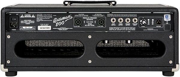 Fender Bassman 800 Hybrid Bass Amplifier Head, New, Back