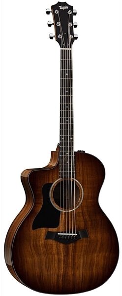 Taylor 224ce Deluxe Grand Auditorium Koa Acoustic-Electric Guitar, Left-Handed (with Case), Main