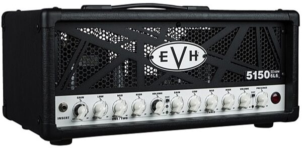 EVH Eddie Van Halen 5150 III 50 Watt 6L6 Tube Guitar Amplifier Head, Black, View