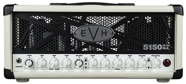 EVH Eddie Van Halen 5150III 50-Watt 6L6 Tube Guitar Amplifier Head, Ivory, USED, Blemished, Main