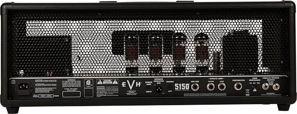 EVH Eddie Van Halen 5150 Iconic Series Tube Amplifier Head (80 Watts), Black, Rear