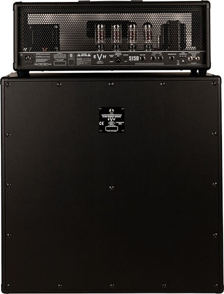 EVH Eddie Van Halen 5150 Iconic Series Tube Amplifier Head (80 Watts), Black, With Cabinet Rear