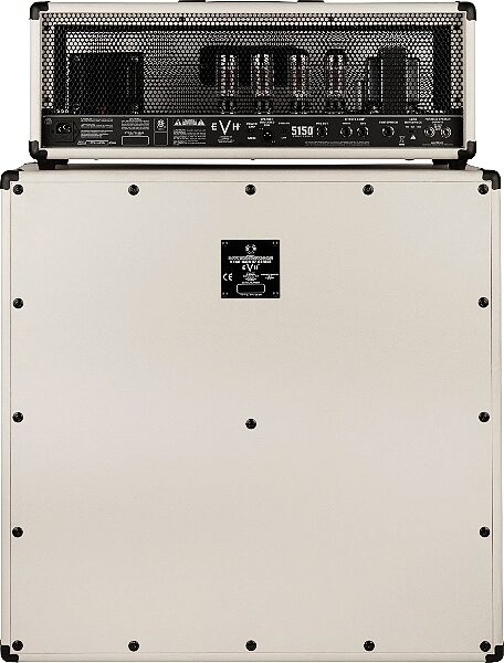 EVH Eddie Van Halen 5150 Iconic Series Tube Amplifier Head (80 Watts), Ivory, With Cabinet Rear