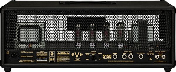 EVH Eddie Van Halen 5150 Iconic Series Tube Amplifier Head (80 Watts), Black, with EL34s, Action Position Back