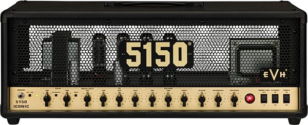EVH Eddie Van Halen 5150 Iconic Series Tube Amplifier Head (80 Watts), Black, with EL34s, Action Position Back