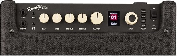 Fender Rumble LT25 Bass Combo Amplifier (25 Watts, 1x8"), Panel