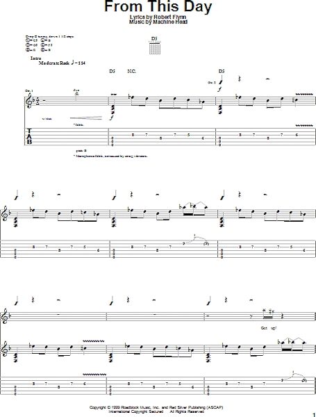 From This Day - Guitar TAB, New, Main