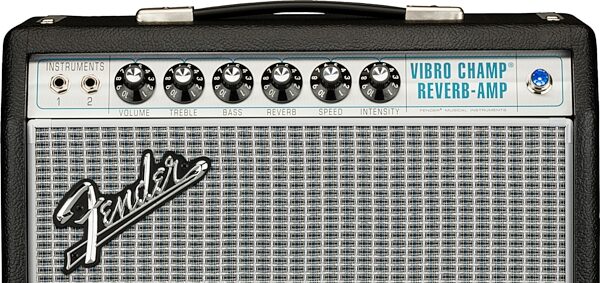 Fender '68 Custom Vibro Champ Reverb Tube Amplifier (5 Watts, 1x10"), New, Action Position Back