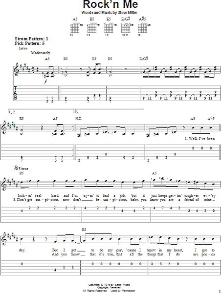 Rock'n Me - Easy Guitar with TAB, New, Main