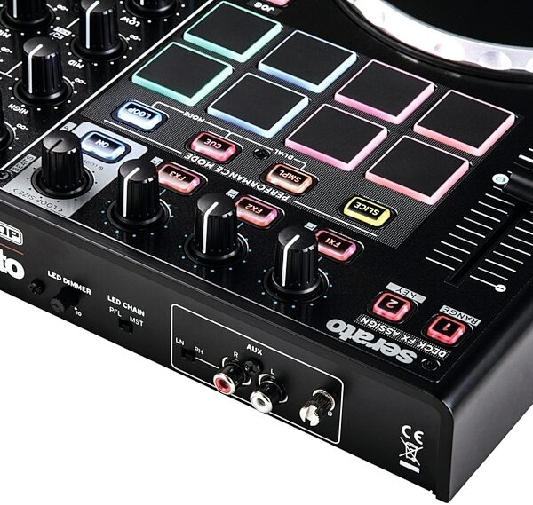 Reloop Terminal Mix 8 DJ Controller, Closeup 1